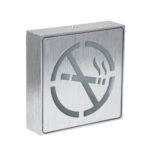 GloboStar® SENSATI 75652 Φωτιστικό Τοίχου Ένδειξης NO SMOKING LED 1W AC 220-240V IP20 - Σώμα Αλουμινίου - Μ11 x Π11 x Υ3cm - Κόκκινο - Image 2