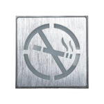 GloboStar® SENSATI 75652 Φωτιστικό Τοίχου Ένδειξης NO SMOKING LED 1W AC 220-240V IP20 - Σώμα Αλουμινίου - Μ11 x Π11 x Υ3cm - Κόκκινο - Image 3