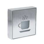 GloboStar® SENSATI 75661 Φωτιστικό Τοίχου Ένδειξης HOT COFFEE LED 1W AC 220-240V IP20 - Σώμα Αλουμινίου - Μ11 x Π11 x Υ3cm - Πορτοκαλί - Image 2