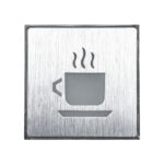 GloboStar® SENSATI 75661 Φωτιστικό Τοίχου Ένδειξης HOT COFFEE LED 1W AC 220-240V IP20 - Σώμα Αλουμινίου - Μ11 x Π11 x Υ3cm - Πορτοκαλί - Image 3
