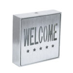 GloboStar® SENSATI 75658 Φωτιστικό Τοίχου Ένδειξης WELCOME 5 STARS LED 1W AC 220-240V IP20 - Σώμα Αλουμινίου - Μ11 x Π11 x Υ3cm - Πράσινο - Image 2