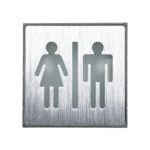 GloboStar® SENSATI 75656 Φωτιστικό Τοίχου Ένδειξης WC MAN & WOMAN LED 1W AC 220-240V IP20 - Σώμα Αλουμινίου - Μ11 x Π11 x Υ3cm - Πράσινο - Image 3
