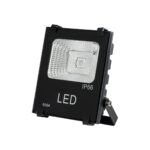 GLOBOSTAR® RGBFLOOD 75600 Προβολέας με IR Ασύρματο Χειριστήριο LED 10W 650lm 120° AC 220-240V Αδιάβροχο IP66 Πολύχρωμο RGB Dimmable - Μαύρο Ματ - Μ11 x Π4 x Υ13.5cm - 2 Χρόνια Εγγύηση - Image 2
