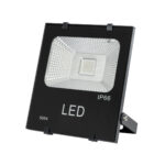 GLOBOSTAR® RGBFLOOD 75601 Προβολέας με IR Ασύρματο Χειριστήριο LED 30W 1950lm 120° AC 220-240V Αδιάβροχο IP66 Πολύχρωμο RGB Dimmable - Μαύρο Ματ - Μ17 x Π4.5 x Υ20cm - 2 Χρόνια Εγγύηση - Image 2