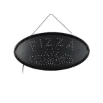 GloboStar® 75685 Φωτιστικό Ταμπέλα LED Οβάλ Σήμανσης PIZZA 3W με Πρίζα AC 230V - Μ48 x Π1.8 x Υ24.5cm - Image 3
