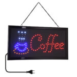 GloboStar® 75686 Φωτιστικό Ταμπέλα LED Σήμανσης COFFEE με Πρίζα AC 230V Μ48xΠ25xΥ2cm - Image 2