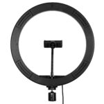 GloboStar® 75802 Professional Digital Ring Light Φ30cm LED SMD 40W 4000lm 180° DC 5V με Καλώδιο Τροφοδοσίας USB - Ενσωματωμένο Χειριστήριο Εναλλαγής Χρωμάτων & 1 Βάση Τηλεφώνου - Πολύχρωμο RGBW+WW Dimmable - Image 5