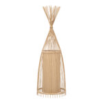 GLOBOSTAR® AZORES 01753 Boho Επιδαπέδιο Φωτιστικό με Ντουί 1 x E27 AC 220-240V IP20 - Μπεζ - Μ30 x Π30 x Υ90cm - Image 2