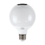 GLOBOSTAR® RGBOO 76072 Λάμπα E27 G95 με IR Ασύρματο χειριστήριο & 3W Bluetooth Ηχείο LED 12W 780lm 260° AC 220-240V IP20 Πολύχρωμο RGBW Dimmable - Sanan SMD Chip - Μ13 x Π25 x Υ43cm - 2 Χρόνια Εγγύηση - Image 2