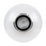GLOBOSTAR® RGBOO 76072 Λάμπα E27 G95 με IR Ασύρματο χειριστήριο & 3W Bluetooth Ηχείο LED 12W 780lm 260° AC 220-240V IP20 Πολύχρωμο RGBW Dimmable - Sanan SMD Chip - Μ13 x Π25 x Υ43cm - 2 Χρόνια Εγγύηση - Image 3