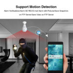GloboStar® 76073 WIFI 2.4G IP CAMERA 2.0MP 1080P - Έξυπνη Κρυφή IP Κάμερα WiFi 1080P Fish Eye 360° 3W LED σε Σχήμα Λάμπας με Ντουί και Βάση E27 Smart Home - Image 6