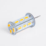 GLOBOSTAR® G4BACK 76134 Λάμπα G4 LED 5W 450lm 320° DC 12-24V IP20 Θερμό Λευκό 2700K Dimmable - Sanan SMD Chip - Back Pin - Μ1.8 x Π1.8 x Υ4.3cm - 2 Χρόνια Εγγύηση - Image 3