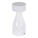 GloboStar® DOLLY 76466 Επιτραπέζιο Φωτιστικό Πορτατίφ LED 1.5W 105lm 120° DC 5V IP44 CCT Θερμό Λευκό 2700K - Φυσικό Λευκό 4500K - Ψυχρό Λευκό 6000K Dimmable Λευκό Πλαστικό - Μ9 x Π9 x Υ21cm - 2 Xρόνια Εγγύηση - Image 4