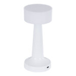 GloboStar® NANNA 76471 Επαναφορτιζόμενο Επιτραπέζιο Φωτιστικό Πορτατίφ LED 1.5W 105lm 120° DC 5V IP44 CCT Ultra Θερμό 1500K - Φυσικό Λευκό 4500K - Ψυχρό Λευκό 6000K Dimmable Λευκό Πλαστικό - Μ9 x Π9 x Υ21cm - 2 Χρόνια Εγγύηση - Image 4