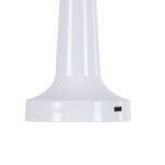 GloboStar® NANNA 76471 Επαναφορτιζόμενο Επιτραπέζιο Φωτιστικό Πορτατίφ LED 1.5W 105lm 120° DC 5V IP44 CCT Ultra Θερμό 1500K - Φυσικό Λευκό 4500K - Ψυχρό Λευκό 6000K Dimmable Λευκό Πλαστικό - Μ9 x Π9 x Υ21cm - 2 Χρόνια Εγγύηση - Image 5