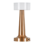 GloboStar® NANNA 76474 Επαναφορτιζόμενο Επιτραπέζιο Φωτιστικό Πορτατίφ LED 1.5W 105lm 120° DC 5V IP44 CCT Ultra Θερμό 1500K - Φυσικό Λευκό 4500K - Ψυχρό Λευκό 6000K Dimmable Χάλκινο & Λευκό Πλαστικό - Μ9 x Π9 x Υ21cm - 2 Χρόνια Εγγύηση - Image 3