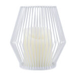 GloboStar® CANDLE 76488 Διακοσμητικό Realistic Κερί με LED Εφέ Κινούμενης Φλόγας - Μπαταρίας 2 x AA (Δεν Συμπεριλαμβάνονται) & Ασύρματο Χειριστήριο IR Θερμό Λευκό 2700K Dimmable Λευκό Φ14 x Υ16cm - Image 3
