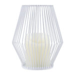 GloboStar® CANDLE 76489 Διακοσμητικό Realistic Κερί με LED Εφέ Κινούμενης Φλόγας - Μπαταρίας 2 x AA (Δεν Συμπεριλαμβάνονται) & Ασύρματο Χειριστήριο IR Θερμό Λευκό 2700K Dimmable Λευκό Φ16 x Υ18cm - Image 3