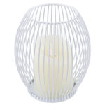 GloboStar® CANDLE 76490 Διακοσμητικό Realistic Κερί με LED Εφέ Κινούμενης Φλόγας - Μπαταρίας 2 x AA (Δεν Συμπεριλαμβάνονται) & Ασύρματο Χειριστήριο IR Θερμό Λευκό 2700K Dimmable Λευκό Φ14 x Υ16cm - Image 2