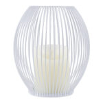 GloboStar® CANDLE 76491 Διακοσμητικό Realistic Κερί με LED Εφέ Κινούμενης Φλόγας - Μπαταρίας 2 x AA (Δεν Συμπεριλαμβάνονται) & Ασύρματο Χειριστήριο IR Θερμό Λευκό 2700K Dimmable Λευκό Φ16 x Υ18cm - Image 3