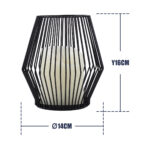 GloboStar® CANDLE 76493 Διακοσμητικό Realistic Κερί με LED Εφέ Κινούμενης Φλόγας - Μπαταρίας 2 x AA (Δεν Συμπεριλαμβάνονται) & Ασύρματο Χειριστήριο IR Θερμό Λευκό 2700K Dimmable Μαύρο Φ14 x Υ16cm - Image 5