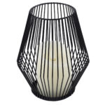 GloboStar® CANDLE 76494 Διακοσμητικό Realistic Κερί με LED Εφέ Κινούμενης Φλόγας - Μπαταρίας 2 x AA (Δεν Συμπεριλαμβάνονται) & Ασύρματο Χειριστήριο IR Θερμό Λευκό 2700K Dimmable Μαύρο Φ16 x Υ18cm - Image 2