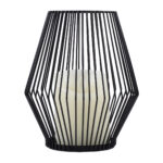 GloboStar® CANDLE 76494 Διακοσμητικό Realistic Κερί με LED Εφέ Κινούμενης Φλόγας - Μπαταρίας 2 x AA (Δεν Συμπεριλαμβάνονται) & Ασύρματο Χειριστήριο IR Θερμό Λευκό 2700K Dimmable Μαύρο Φ16 x Υ18cm - Image 3
