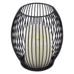 GloboStar® CANDLE 76495 Διακοσμητικό Realistic Κερί με LED Εφέ Κινούμενης Φλόγας - Μπαταρίας 2 x AA (Δεν Συμπεριλαμβάνονται) & Ασύρματο Χειριστήριο IR Θερμό Λευκό 2700K Dimmable Μαύρο Φ14 x Υ16cm - Image 2
