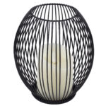 GloboStar® CADLE 76496 Διακοσμητικό Realistic Κερί με LED Εφέ Κινούμενης Φλόγας - Μπαταρίας 2 x AA (Δεν Συμπεριλαμβάνονται) & Ασύρματο Χειριστήριο IR Θερμό Λευκό 2700K Dimmable Μαύρο Φ16 x Υ18cm - Image 2