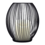 GloboStar® CADLE 76496 Διακοσμητικό Realistic Κερί με LED Εφέ Κινούμενης Φλόγας - Μπαταρίας 2 x AA (Δεν Συμπεριλαμβάνονται) & Ασύρματο Χειριστήριο IR Θερμό Λευκό 2700K Dimmable Μαύρο Φ16 x Υ18cm - Image 3
