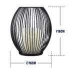 GloboStar® CADLE 76496 Διακοσμητικό Realistic Κερί με LED Εφέ Κινούμενης Φλόγας - Μπαταρίας 2 x AA (Δεν Συμπεριλαμβάνονται) & Ασύρματο Χειριστήριο IR Θερμό Λευκό 2700K Dimmable Μαύρο Φ16 x Υ18cm - Image 5