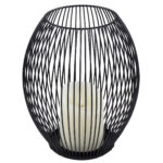 GloboStar® CANDLE 76497 Διακοσμητικό Realistic Κερί με LED Εφέ Κινούμενης Φλόγας - Μπαταρίας 2 x AA (Δεν Συμπεριλαμβάνονται) & Ασύρματο Χειριστήριο IR Θερμό Λευκό 2700K Dimmable Μαύρο Φ19 x Υ24cm - Image 2