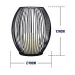 GloboStar® CANDLE 76497 Διακοσμητικό Realistic Κερί με LED Εφέ Κινούμενης Φλόγας - Μπαταρίας 2 x AA (Δεν Συμπεριλαμβάνονται) & Ασύρματο Χειριστήριο IR Θερμό Λευκό 2700K Dimmable Μαύρο Φ19 x Υ24cm - Image 5