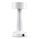 GloboStar® BELLA 76502 Επαναφορτιζόμενο Επιτραπέζιο Φωτιστικό Πορτατίφ LED 1.5W 105lm 120° DC 5V IP44 Θερμό Λευκό 2700K Dimmable Λευκό Αλουμίνιο - Μ9 x Π9 x Υ21cm - 2 Xρόνια Εγγύηση - Image 4