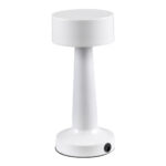 GloboStar® BELLA 76502 Επαναφορτιζόμενο Επιτραπέζιο Φωτιστικό Πορτατίφ LED 1.5W 105lm 120° DC 5V IP44 Θερμό Λευκό 2700K Dimmable Λευκό Αλουμίνιο - Μ9 x Π9 x Υ21cm - 2 Xρόνια Εγγύηση - Image 5