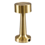 GloboStar® BELLA 76506 Επαναφορτιζόμενο Επιτραπέζιο Φωτιστικό Πορτατίφ LED 1.5W 105lm 120° DC 5V IP44 Θερμό Λευκό 2700K Dimmable Χρυσό Αλουμίνιο - Μ9 x Π9 x Υ21cm - 2 Xρόνια Εγγύηση - Image 5