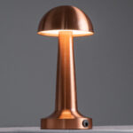 GloboStar® COCO 76511 Επαναφορτιζόμενο Επιτραπέζιο Φωτιστικό Πορτατίφ LED 1.5W 105lm 120° DC 5V IP44 Θερμό Λευκό 2700K Dimmable Χάλκινο Αλουμίνιο - Μ10 x Π10 x Υ22cm - 2 Xρόνια Εγγύηση - Image 3
