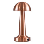 GloboStar® COCO 76511 Επαναφορτιζόμενο Επιτραπέζιο Φωτιστικό Πορτατίφ LED 1.5W 105lm 120° DC 5V IP44 Θερμό Λευκό 2700K Dimmable Χάλκινο Αλουμίνιο - Μ10 x Π10 x Υ22cm - 2 Xρόνια Εγγύηση - Image 4