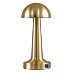 GloboStar® COCO 76512 Επαναφορτιζόμενο Επιτραπέζιο Φωτιστικό Πορτατίφ LED 1.5W 105lm 120° DC 5V IP44 Θερμό Λευκό 2700K Dimmable Χρυσό Αλουμίνιο - Μ10 x Π10 x Υ22cm - 2 Xρόνια Εγγύηση - Image 4