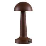 GloboStar® COCO 76513 Επαναφορτιζόμενο Επιτραπέζιο Φωτιστικό Πορτατίφ LED 1.5W 105lm 120° DC 5V IP44 Θερμό Λευκό 2700K Dimmable Καφέ Αλουμίνιο - Μ10 x Π10 x Υ22cm - 2 Xρόνια Εγγύηση - Image 4