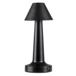 GloboStar® MOLLY 76515 Επαναφορτιζόμενο Επιτραπέζιο Φωτιστικό Πορτατίφ LED 1.5W 105lm 120° DC 5V IP44 Θερμό Λευκό 2700K Dimmable Μαύρο Αλουμίνιο - Μ10 x Π10 x Υ23cm - 2 Xρόνια Εγγύηση - Image 4