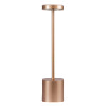 GloboStar® JOJO 76522 Επαναφορτιζόμενο Επιτραπέζιο Φωτιστικό Πορτατίφ LED 1.5W 105lm 120° DC 5V IP44 CCT Ultra Θερμό 1500K - Φυσικό Λευκό 4500K - Ψυχρό Λευκό 6000K Dimmable Χάλκινο Αλουμίνιο - Μ8 x Π8 x Υ34cm - 2 Χρόνια Εγγύηση - Image 4