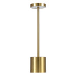 GLOBOSTAR® JOJO 76523 Μοντέρνο Επιτραπέζιο Φωτιστικό LED 1.5W 105lm 120° DC 5V με USB με Επαναφορτιζόμενη Μπαταρία Li-ion 3.7V 1800mAh IP44 Ρυθμιζόμενο Λευκό CCT με Αφή 1500K/4500K/6000K Dimmable - Lumileds SMD Chip - Χρυσό - Μ8 x Π8 x Υ34cm - 2 Χρόνια Εγγύηση - Image 3
