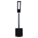 GLOBOSTAR® ONO 76530 Μοντέρνο Επιτραπέζιο Φωτιστικό Γραφείου με Ασύρματη Φόρτιση 10W 2A LED 5W 500lm 180° DC 5V με USB IP20 Ρυθμιζόμενο Λευκό CCT με Αφή 2700K/4500K/6000K Dimmable - Sanan SMD Chip - Μαύρο - Μ25 x Π10.5 x Υ35.5cm - 2 Χρόνια Εγγύηση - Image 5