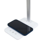 GLOBOSTAR® ONO 76532 Μοντέρνο Επιτραπέζιο Φωτιστικό Γραφείου με Ασύρματη Φόρτιση 10W 2A LED 3.5W 350lm 90° DC 5V με USB-C IP20 Ρυθμιζόμενο Λευκό CCT με Αφή 2700K/4500K/6000K Dimmable - Sanan SMD Chip - Λευκό - Μ18 x Π12 x Υ36cm - 2 Χρόνια Εγγύηση - Image 5