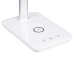 GLOBOSTAR® ONO 76532 Μοντέρνο Επιτραπέζιο Φωτιστικό Γραφείου με Ασύρματη Φόρτιση 10W 2A LED 3.5W 350lm 90° DC 5V με USB-C IP20 Ρυθμιζόμενο Λευκό CCT με Αφή 2700K/4500K/6000K Dimmable - Sanan SMD Chip - Λευκό - Μ18 x Π12 x Υ36cm - 2 Χρόνια Εγγύηση - Image 6
