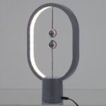 GloboStar® 76545 Επιτραπέζιο Φωτιστικό Πορτατίφ LED 15W 1500lm 360° DC 5V IP20 Θερμό Λευκό 2700K Γκρι & Λευκό Πλαστικό - Μ14 x Π5.5 x Υ24.8cm - 2 Xρόνια Εγγύηση - Image 3