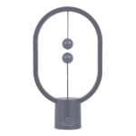 GloboStar® 76545 Επιτραπέζιο Φωτιστικό Πορτατίφ LED 15W 1500lm 360° DC 5V IP20 Θερμό Λευκό 2700K Γκρι & Λευκό Πλαστικό - Μ14 x Π5.5 x Υ24.8cm - 2 Xρόνια Εγγύηση - Image 5