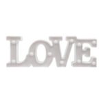 GLOBOSTAR® LOVE BOMBING 76549 Μοντέρνο Επιτραπέζιο Φωτιστικό Πορτατίφ LED 2W 120lm 180° DC 3V με Μπαταρίες 2xAAA IP20 Θερμό Λευκό 2700K - Λευκό - Μ30 x Π10.7 x Υ4cm - 2 Χρόνια Εγγύηση - Image 5