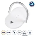 GloboStar® ECLIPSE 76559 Επιτραπέζιο Φωτιστικό Πορτατίφ LED 15W 1200lm 180° AC 220-240V IP20 Φυσικό Λευκό 4500K Dimmable Λευκό Πλαστικό - Μ17 x Π13 x Υ10cm - 2 Xρόνια Εγγύηση